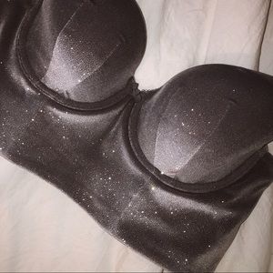 Sparkly grey velvet bra (never worn)✨